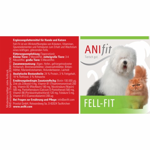 Cat Dog Supplements Fur-Fit (Fell-Fit) 70g 1 Piece -3- Anifit